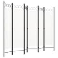Miniatyrbillede 1 af 6: vidaXL 6-panels rumdeler 240 x 180 cm hvid