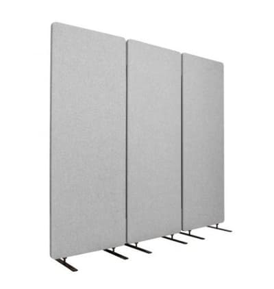 ReFocus ™ Akustiske skillevægge 3-pakke lysegrå 183cm x 168cm