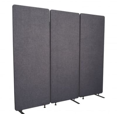 ReFocus™ Akustiske skærmvægge Pakke med 3 mørkegrå 183cm x 168cm