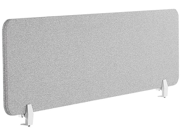 Työpöydän väliseinä vaaleanharmaa 160 x 40 cm WALLY