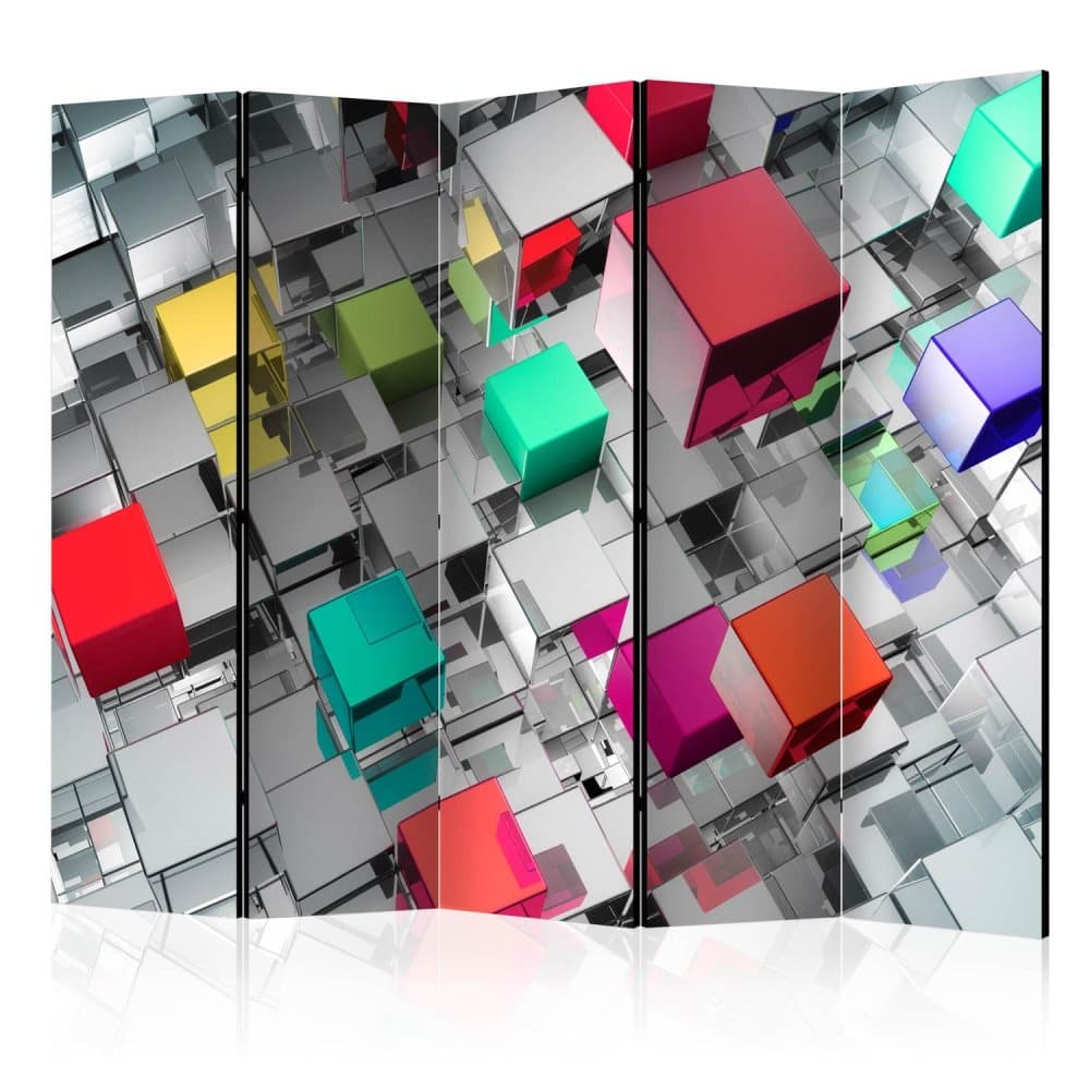 Rumsavdelare - Colours of Metal (Abstrakt) 225x172 cm