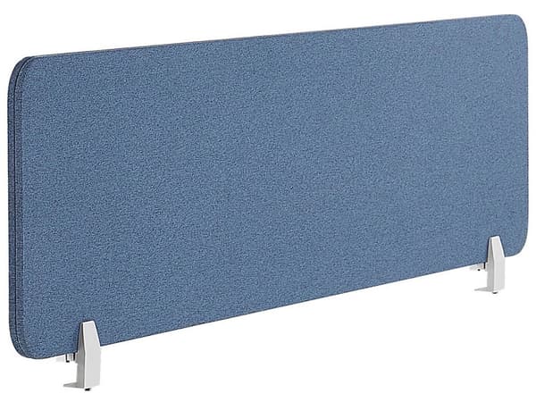 Skrivebordsskærm 130x40 cm Blå WALLY