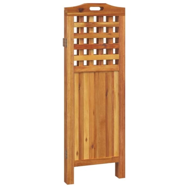 vidaXL Romdeler 3 paneler 121,5x2x115 cm heltre akasie