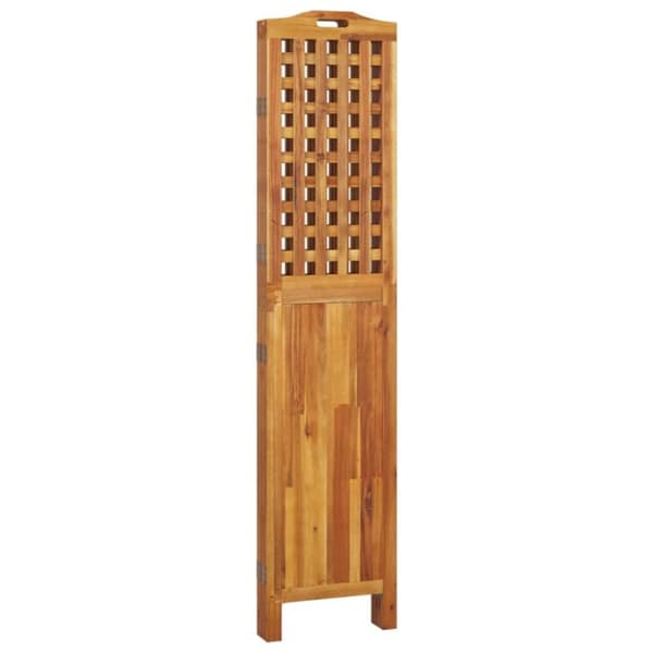 vidaXL Romdeler 4 paneler 162x2x180 cm heltre akasie
