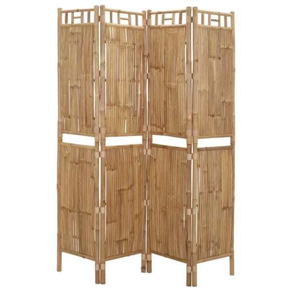 vidaXL 4-panels rumdeler 160x180 cm bambus