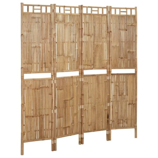 vidaXL 4-panels rumdeler 160x180 cm bambus