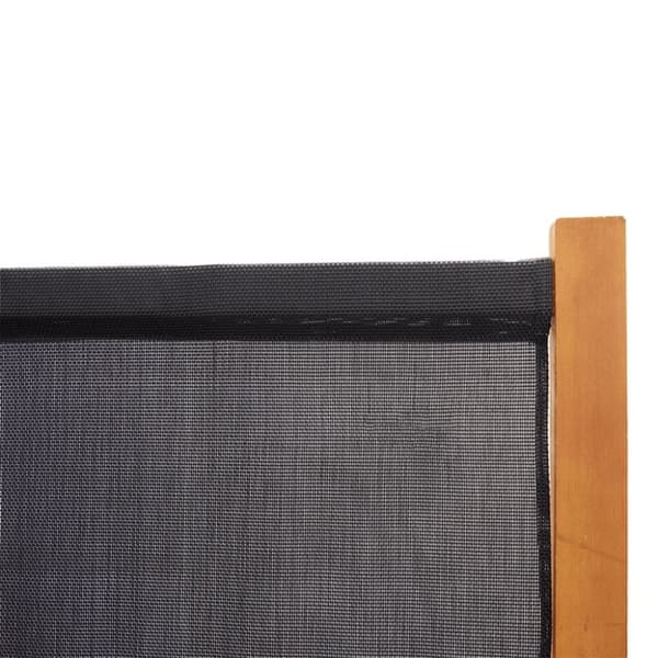 vidaXL Romdeler 5 paneler svart 350x180 cm