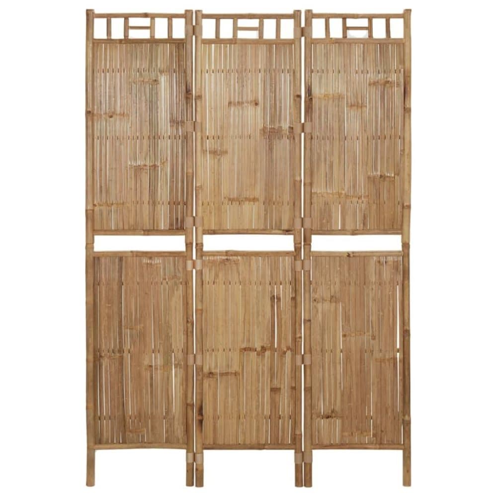 vidaXL Rumsavdelare 3 paneler bambu 120x180 cm