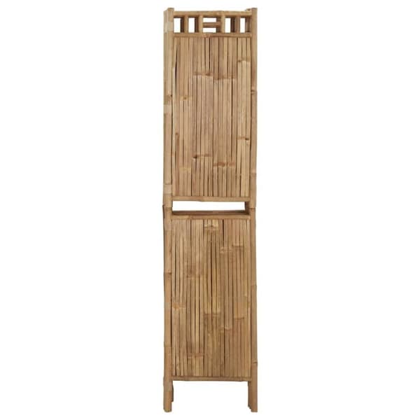 vidaXL Romdeler 5 paneler bambus 200x180 cm