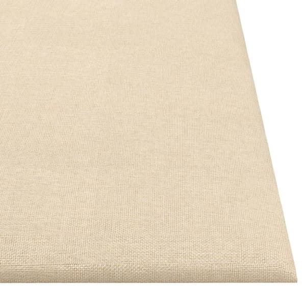 vidaXL vægpaneler 12 stk. 30x30 cm 1,08 m² stof cremefarvet