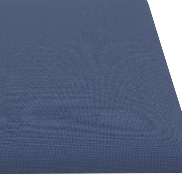 vidaXL vægpaneler 12 stk. 60x15 cm 1,08 m² stof blå
