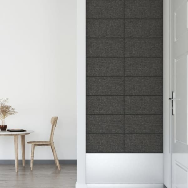 vidaXL vægpaneler 12 stk. 60x30 cm 2,16 m² stof mørkegrå