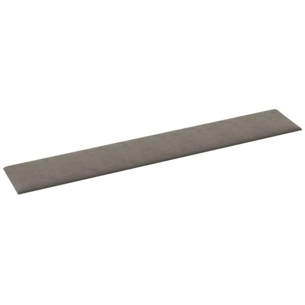 vidaXL vægpaneler 12 stk. 90x15 cm 1,62 m² fløjl lysegrå