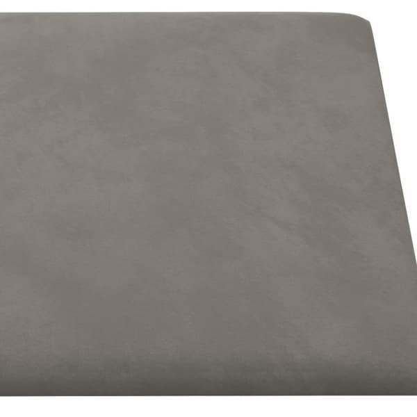 vidaXL vægpaneler 12 stk. 90x15 cm 1,62 m² fløjl lysegrå