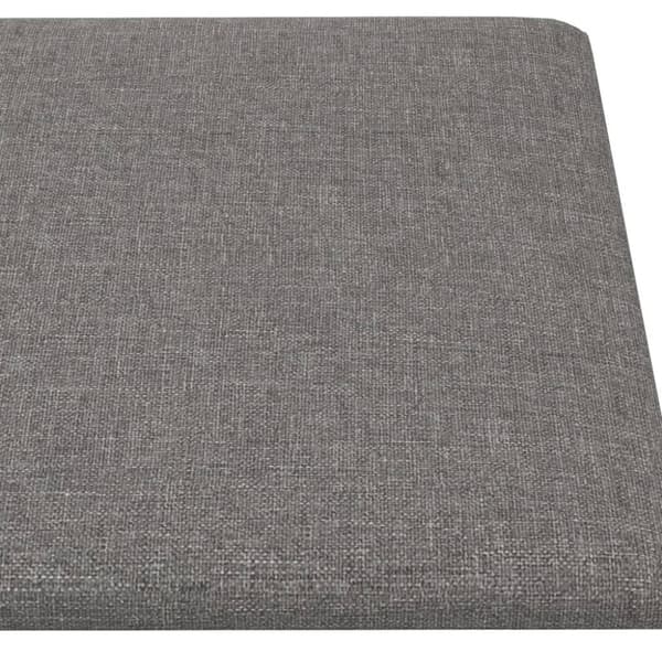 vidaXL vægpaneler 12 stk. 90x30 cm 3,24 m² stof lysegrå