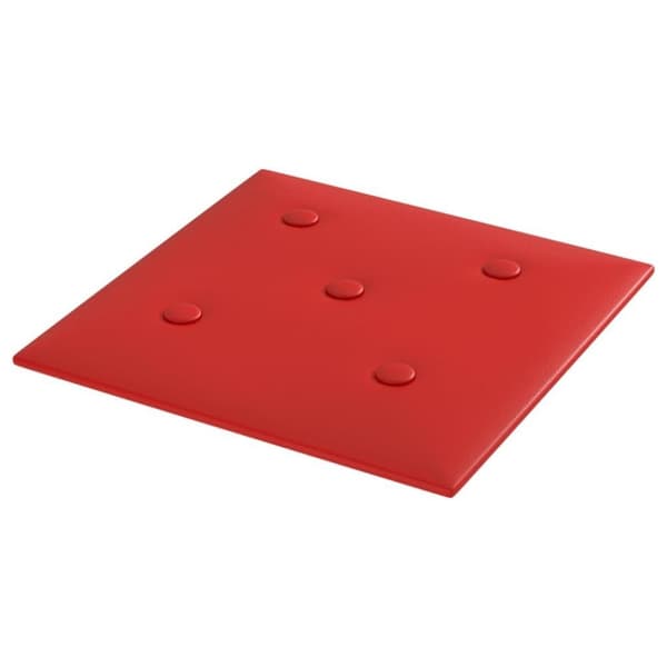 vidaXL vægpaneler 12 stk. 30x30 cm 1,08 m² kunstlæder vinrød