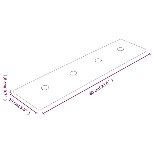 vidaXL vægpaneler 12 stk. 60x15 cm 1,08 m² kunstlæder grå
