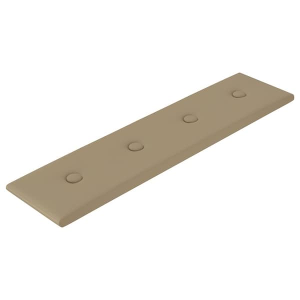 vidaXL vægpaneler 12 stk. 60x15 cm 1,08 m² kunstlæder cappuccinofarvet