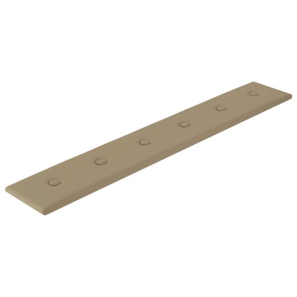 vidaXL vægpaneler 12 stk. 90x15 cm 1,62 m² kunstlæder cappuccino