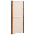 Miniatyrbillede 4 af 7: vidaXL 3-panels rumdeler 210x180 cm cremefarvet