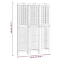 Miniatyrbillede 9 af 10: vidaXL 3-panels rumdeler 121,5x2x180 cm massivt akacietræ