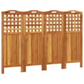 Miniatyrbillede 2 af 10: vidaXL 4-panels rumdeler 162x2x115 cm massivt akacietræ
