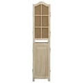 Miniatyrbillede 4 af 7: vidaXL 4-panels rumdeler 140x165 cm stof brun