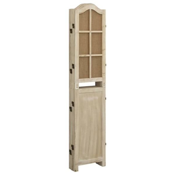 vidaXL 6-panels rumdeler 214x165 cm stof brun