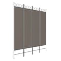 Miniatyrbillede 3 af 8: vidaXL Rumsavdelare 4 paneler antracit 160x200 cm tyg
