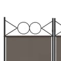 Miniatyrbillede 7 af 8: vidaXL Rumsavdelare 4 paneler antracit 160x200 cm tyg