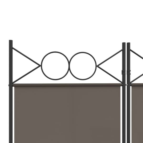 vidaXL Rumsavdelare 4 paneler antracit 160x200 cm tyg