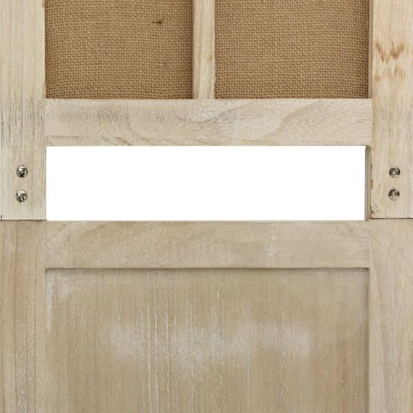 vidaXL Romdeler med 4 paneler brun 140x165 cm stoff