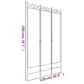 Miniatyrbillede 8 af 8: vidaXL Rumsavdelare 3 paneler antracit 120x200 cm tyg