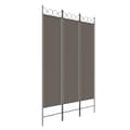 Miniatyrbillede 2 af 8: vidaXL Rumsavdelare 3 paneler antracit 120x200 cm tyg