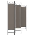 Miniatyrbilde 5 av 8: vidaXL Romdeler med 6 paneler antrasitt 240x200 cm stoff