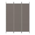 Miniatyrbilde 3 av 8: vidaXL Romdeler 3 paneler antrasitt 150x200 cm stoff