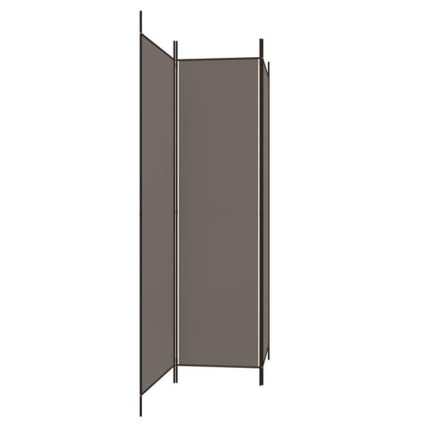 vidaXL Romdeler 3 paneler antrasitt 150x200 cm stoff