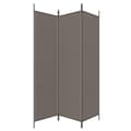 Miniatyrbilde 5 av 8: vidaXL Romdeler 3 paneler antrasitt 150x200 cm stoff