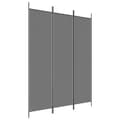 Miniatyrbilde 1 av 8: vidaXL Romdeler 3 paneler antrasitt 150x200 cm stoff