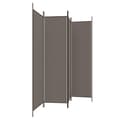 Miniatyrbilde 4 av 8: vidaXL Romdeler 4 paneler antrasitt 200x200 cm stoff