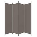Miniatyrbilde 5 av 8: vidaXL Romdeler 4 paneler antrasitt 200x200 cm stoff