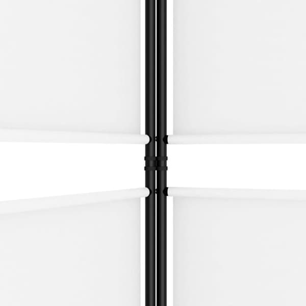 vidaXL Romdeler 3 paneler hvit 150x180 cm stoff