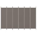 Miniatyrbilde 3 av 8: vidaXL Romdeler med 6 paneler antrasitt 300x220 cm stoff