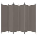 Miniatyrbilde 5 av 8: vidaXL Romdeler med 6 paneler antrasitt 300x220 cm stoff