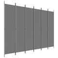 Miniatyrbilde 1 av 8: vidaXL Romdeler med 6 paneler antrasitt 300x220 cm stoff