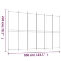 Miniatyrbilde 8 av 8: vidaXL Romdeler 6 paneler brun 300x200 cm stoff