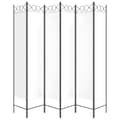 Miniatyrbillede 4 af 8: vidaXL 6-panels rumdeler 240x200 cm stof hvid