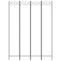 Miniatyrbillede 3 af 8: vidaXL Rumsavdelare 4 paneler vit 120x220 cm tyg