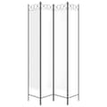 Miniatyrbillede 4 af 8: vidaXL Rumsavdelare 4 paneler vit 120x220 cm tyg