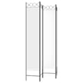Miniatyrbillede 5 af 8: vidaXL Rumsavdelare 4 paneler vit 120x220 cm tyg